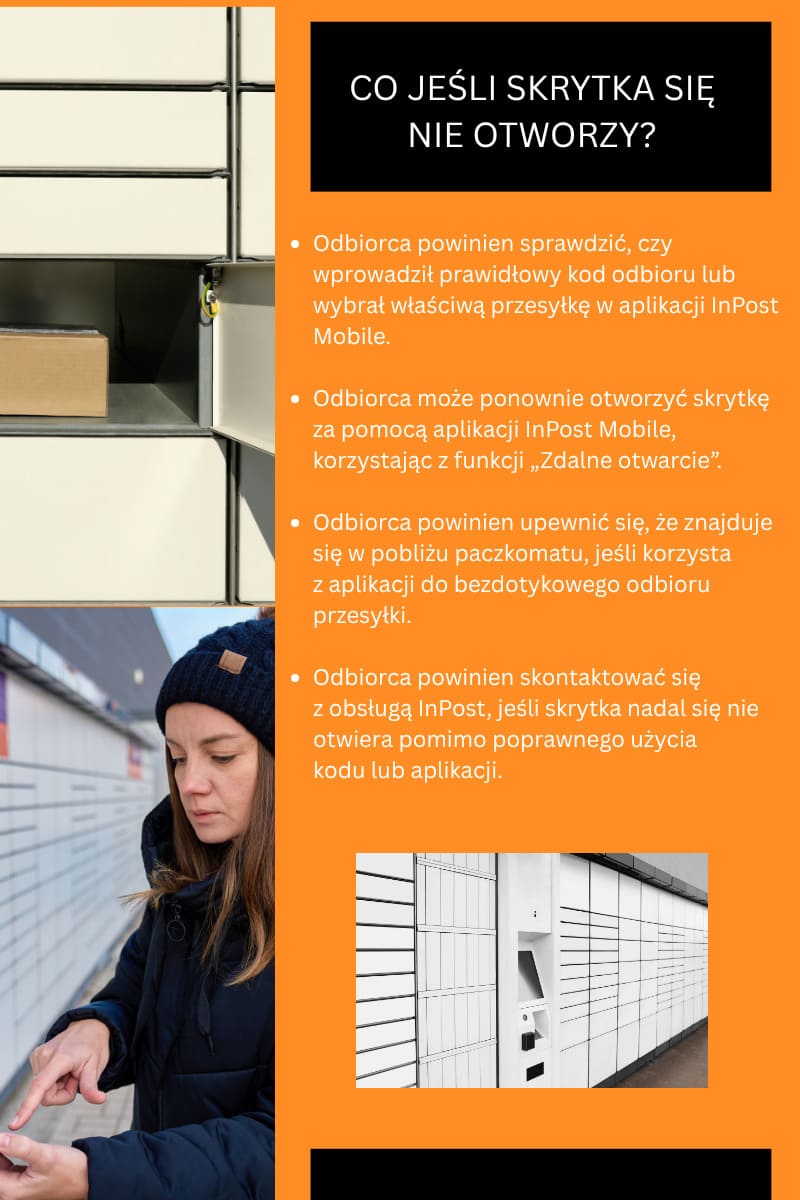Co jeśli skrytka się nie otworzy?